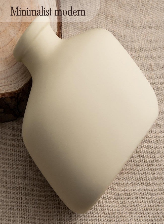 Lyeec Ceramic Vase Set of 3 - Rustic Vases Set for Flower Centerpieces Pampas Grass - 3 Bud Vase for Decor - Modern Decoration Terracotta Vases for Home Farmhouse Table Office, Mini Pottery Vase by Lyeec - Image 4
